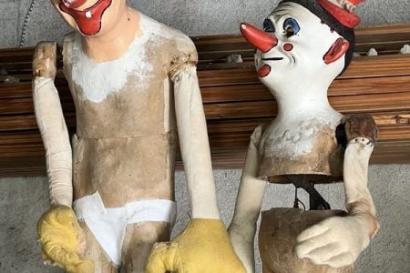 Clown automate présentoir magasin 1950